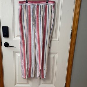 EUC Old Navy Multicolor Striped Drawstring Pants